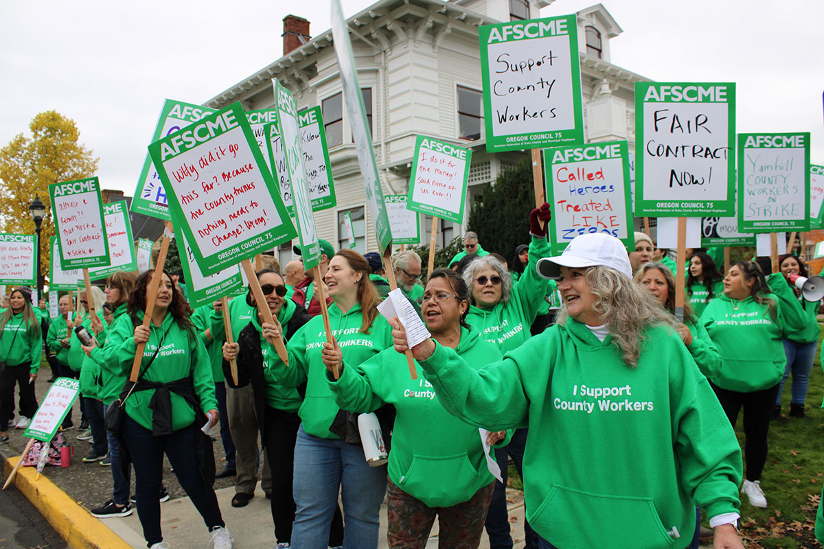 Strike at Yamhill County nwLaborPress